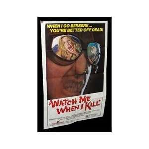 Watch Me When I Kill Original Movie Poster 19701s 