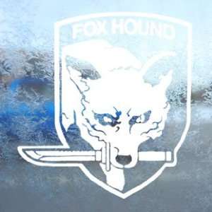   Decal FOXHOUND CREST SOLID SNAKE White Sticker Arts, Crafts & Sewing