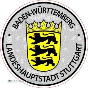  Baden Wurtemberg   Germany Seal Sticker   License Plate 