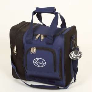  Linds Deluxe Single Tote Bowling Bag  Black/Navy Sports 