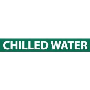  PIPE MARKERS CHILLED WATER 1X9 1/2 CAPHEIGHT VINYL