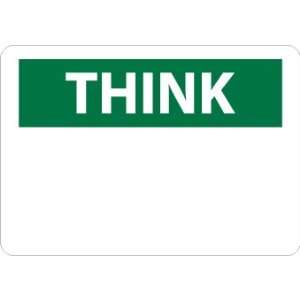  Think, (Heading Only), 10X14, Adhesive Vinyl Industrial 