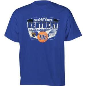   Wildcats Royal I Love College Hoops T Shirt