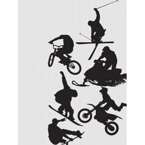   Fathead Entertainment Assorted Action Sports Silhouettes 6900006