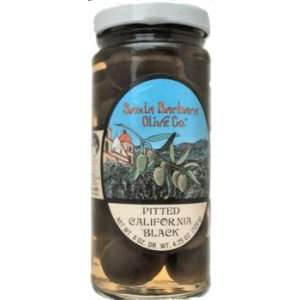 Santa Barbara Olive Co. Hand Picked Pitted California Black Olives 