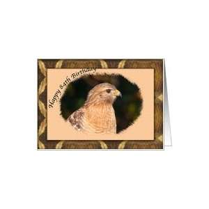    84th Birthday Card with Red shouldered Hawk Card Toys & Games