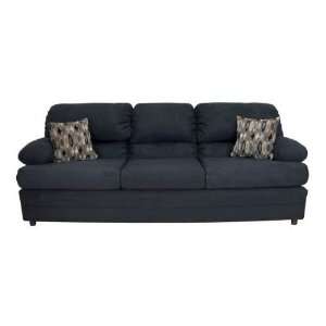  Triad Upholstery 6525 S BBLK Sofa in Bulldozer Black 6525 