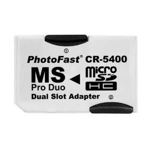  PhotoFast CR 5400 MicroSD to MS Pro Duo Adapter Dual Slot 