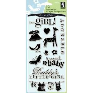  Inkadinkado Clear Stamps 4X8 Sheet Baby Girl [Office 