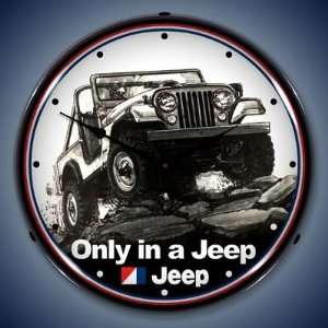  Jeep Lighted Wall Clock