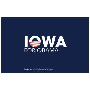  Barack Obama   (Iowa for Obama) Campaign Poster   36 x 24 