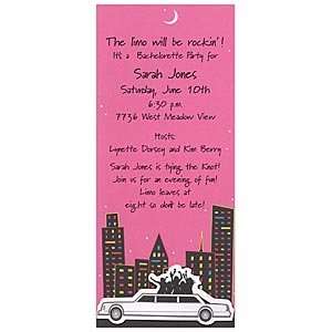   Girls Limo Invitation Wedding Invitations