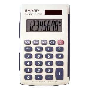  Sharp Electronics EL243SB 8 Digit Twin Powered Calculator 