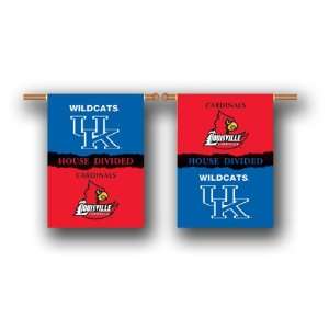   Divied 28x40 two sided Flag KENTUCKY   LOUISVILLE