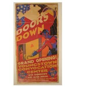  3 Doors Down Handbill Poster Three Youngstown Convocati 