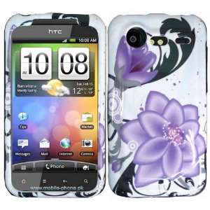  Violet Lily Hard Case Cover for HTC Droid Incredible 2 