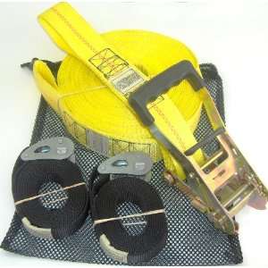  WOSS Gear, 2in Slackline, 50ft set, Yellow & Black   Made 