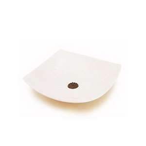  Yukari White Wave Plate   Decorative Incense Holder From 