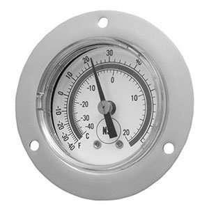  2 Dial Front Flange Thermometer with 240 Capillary (62 