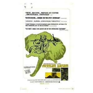  African Safari Original Movie Poster, 27 x 41 (1969 