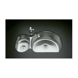  Kohler K 3099 L NA Undertone Hi/Low Kitchen Sink, Lh