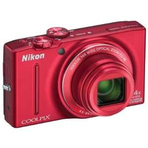  Coolpix S8200 Digital Camera (Red)