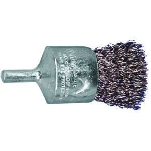  Crimped Wire End Brush for Cast Iron (1/2L, Med/Hvy Duty 