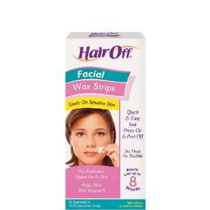  Hair Off Facial Wax Strips, 18 ct. Beauty