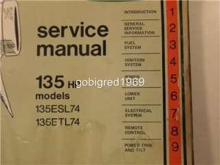 OMC Johnson Outboard Service Shop Manual 1974 115  