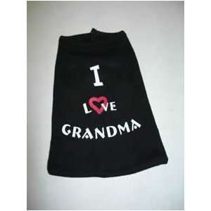  T 16LOG Tank Top with saying I Love Grandma Medium Black 