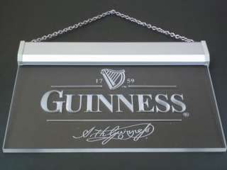 a057 g Guinness Alec Arth Beer Bar Club Light Sign Gifts  