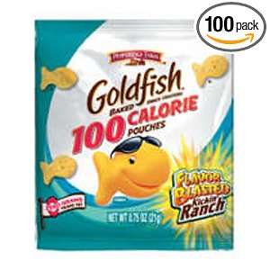   100 Calorie Goldfish Flavor Blasted, Kickin Ranch, 100 Count Pouches
