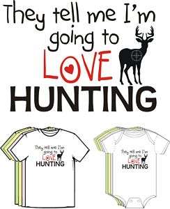 Baby Will Love HUNTING Cute Funny Baby Clothes BOY GIRL  