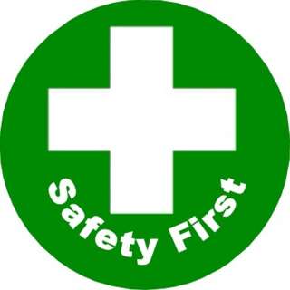 Scouts Safety First Green Cross Pin Girl Boy  