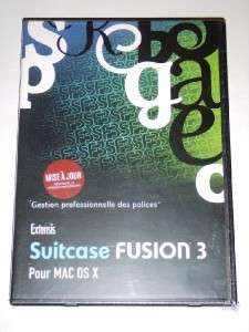 Extensis ~ Suitcase FUSION 3 Upgrade for MAC OS X ~ FRENCH ~ NEW 