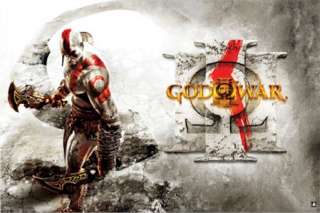 VIDEO GAME POSTER ~ GOD OF WAR III KRATOS Playstation  