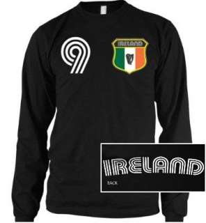 Ireland Soccer Mens Long Sleeve Thermal T Shirt Jersey  