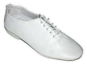 NEW* WHITE SOFT LEATHER JAZZ SHOES   ALL SIZES  