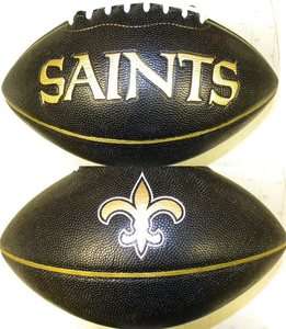   Saints Rawlings Fotoball Sports NFL PT6 Full Size Black Football