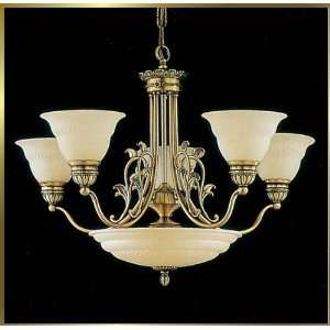 Neoclassical Chandelier, CM 3910, 8 lights, Antique Brass, 29 wide X 
