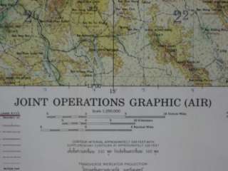 1967 US Army Map BANGKOK THAILAND Joint Military Operations Changwat 