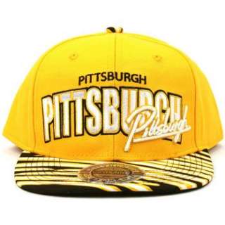 100% Cotton Pittsburgh Zubaz Snapback Adjustable Baseball Cap Hat 
