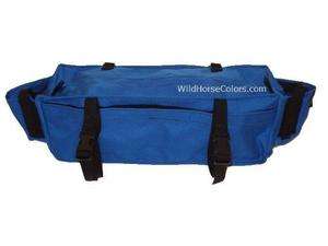 ROYAL BLUE Deluxe Western Endurance Cantle Trail Saddle Bag Made in 