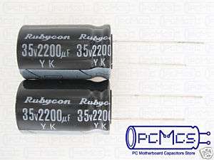of Rubycon YK series 35V 2200UF Japan Make Capacitor  