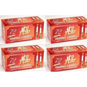    4 Boxes of 72 Shabbos Candles   Burns 3 Hours
