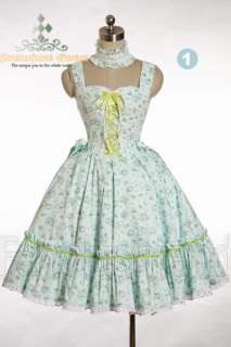Country Casual Lolita JSK/Dress & Choker*3color Instant Shipping 