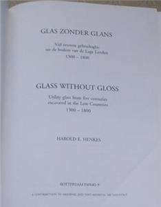 GLASS WITHOUT GLOSS 1300 1800 GLAS ZONDER GLANS HENKES ILLUSTRATED 