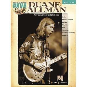  Duane Allman   Guitar Play Along Volume 104   Book and CD 