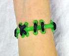 Zombie Green Stitch Monster Wristband Horror Bracelet Frankenstein 