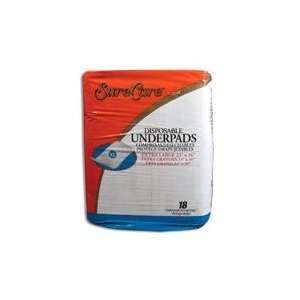   Surecare Underpads Extra Large 23x36 Inch 3X18